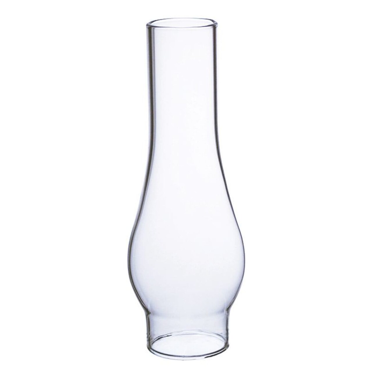 Clear Glass Lamp Chimney, Replacement Hurricane Globe Measures 1 1/2 Inch Diameter Base x 6 Inches High for Oil or Kerosene Lanterns